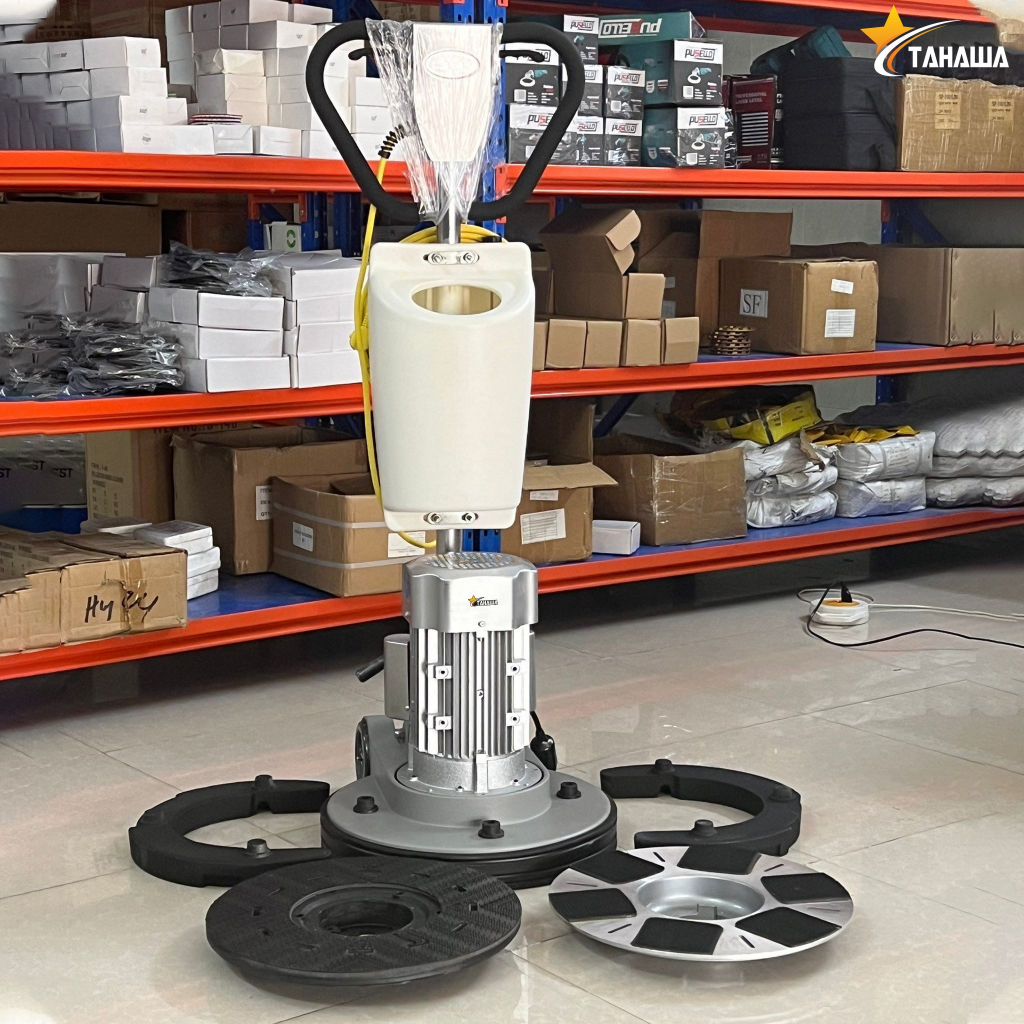 MÁY MÀI SÀN VÀ ĐÁNH BÓNG SÀN BÊ TÔNG TAHAWA TH-17F - Kết cấu chắc chắn, động cơ mạnh mẽ, thích hợp với diện tích lớn