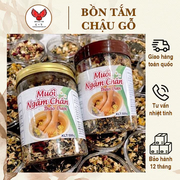 Muối ngâm chân thảo dược ⚡ HÀNG LOẠI 1 ⚡ Muối ngâm chân giảm đau nhức, hỗ trợ ngủ ngon ( dùng được 40-50 lần )