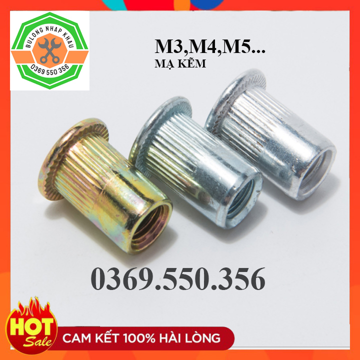 Ecu rút ( đai ốc rút ) mạ kẽm M4. M5. M6. M8 chất lượng | Shopee Việt Nam