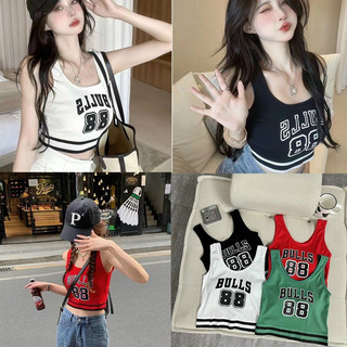 .Áo Bra Nữ Thể Thao BULLS 88 In Chữ Kèm Mút Đệm Ngực mã 6621