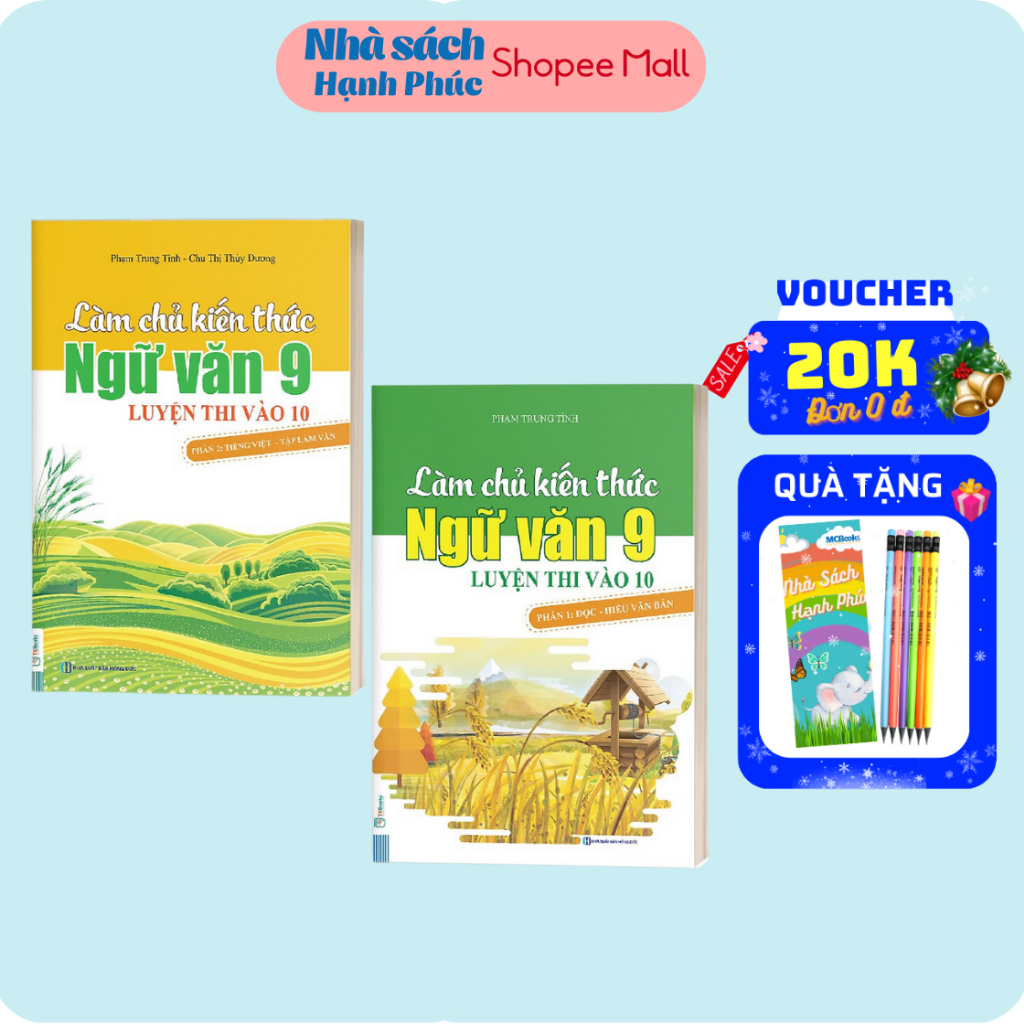 Sách   Combo Làm Chủ Kiến Thức Ngữ Văn 9 Phần 1 + Làm Chủ Kiến Thức Ngữ