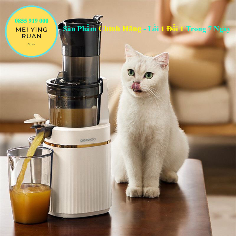 [Chính hãng] Máy ép chậm cổ to DAEWOO BM07 tặng kèm lõi làm kem ( rau ...