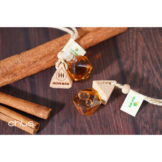 Tinh dầu treo xe Quế nguyên chất - Hoa Nén - Khử mùi, thư gi.ãn, giảm say xe - 8ml