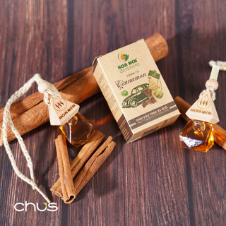 Tinh dầu treo xe Quế nguyên chất - Hoa Nén - Khử mùi, thư gi.ãn, giảm say xe - 8ml