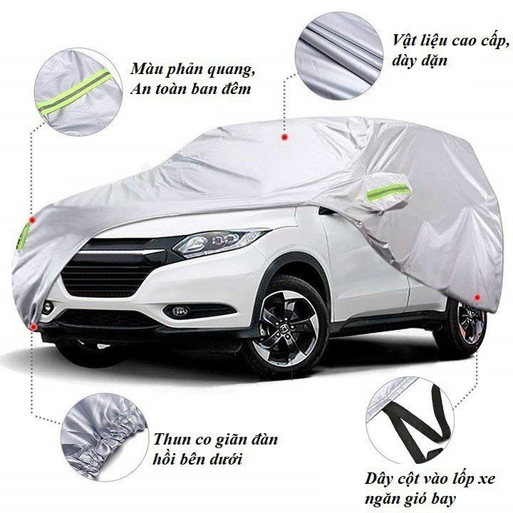 Bạt phủ che cho xe ô tô bán tải Chevrolet Colorado chống nắng mưa, bạc phủ trùm kín bảo vệ oto xe hơi - YXXL+