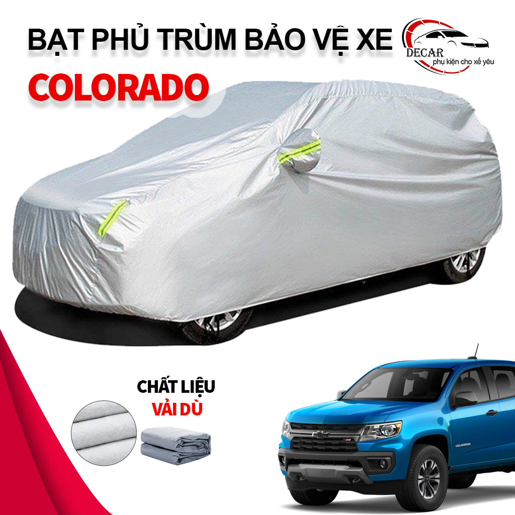 Bạt phủ che cho xe ô tô bán tải Chevrolet Colorado chống nắng mưa, bạc phủ trùm kín bảo vệ oto xe hơi - YXXL+