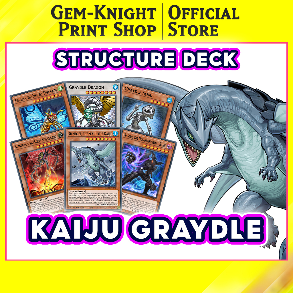 Bi In] B bi Yugioh - Kaiju Graydle - Structure Deck | Shopee Vit Nam