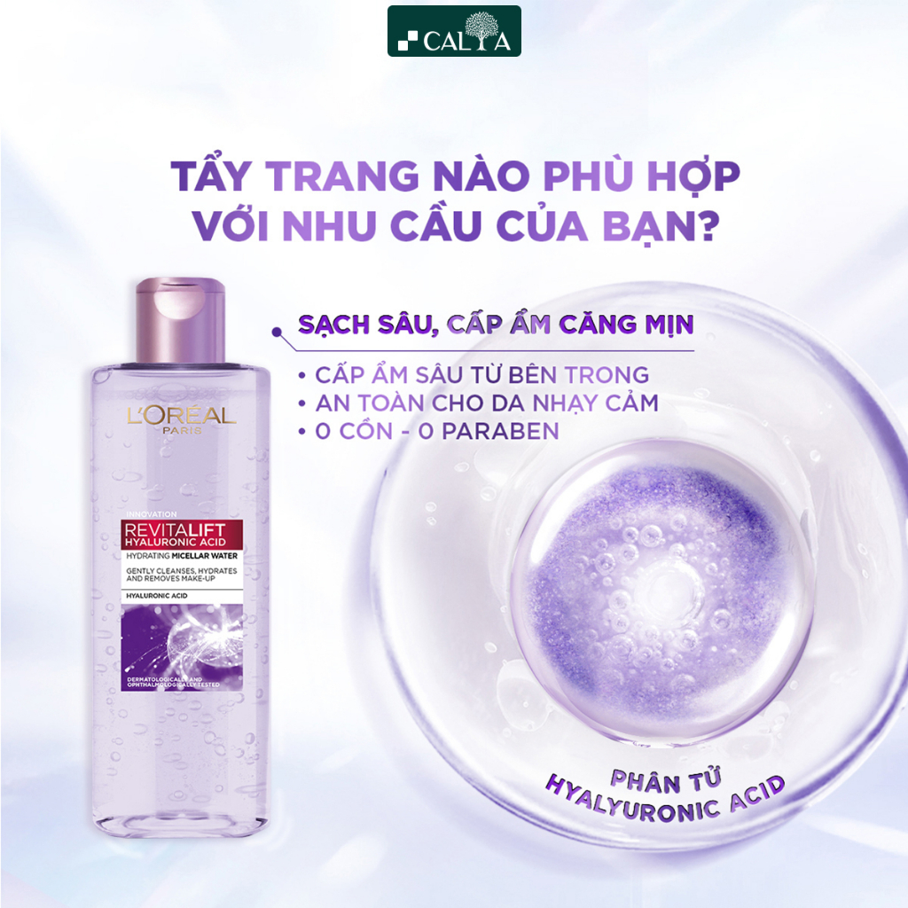 Ảnh Nước Tẩy Trang L'Oreal Dành Làm Sạch Sâu, Dưỡng Ẩm - Loreal 3 In 1 Micellar Water 400ml 3