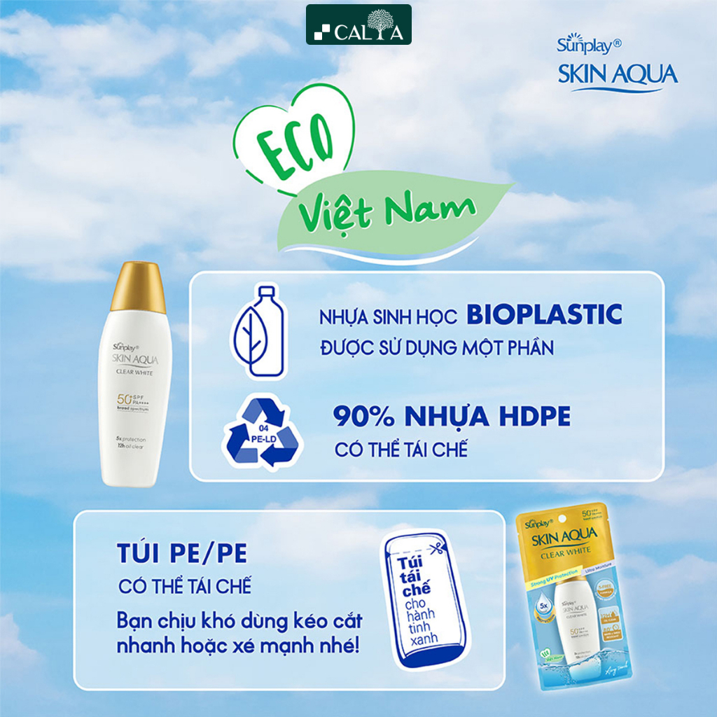 Ảnh Kem Chống Nắng Sunplay Nắp Đồng Kiềm Dầu Trắng Da - Sunplay Skin Aqua Clear White SPF50+, PA++++ 55g 2