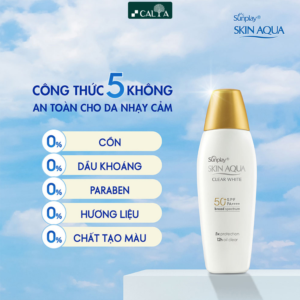 Ảnh Kem Chống Nắng Sunplay Nắp Đồng Kiềm Dầu Trắng Da - Sunplay Skin Aqua Clear White SPF50+, PA++++ 55g 3