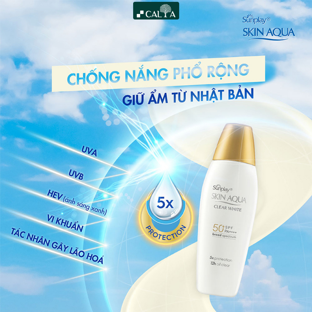 Ảnh Kem Chống Nắng Sunplay Skin Aqua Kiềm Dầu, Dưỡng Trắng Skin Aqua Clear White SPF50+, PA++++ 25g/55g 3