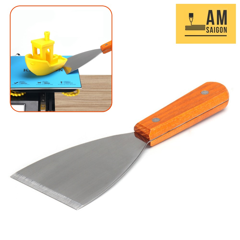 Sủi Inox cán gỗ 20cm thép dày không gỉ chuyên cạy mẫu In 3D | Shopee ...