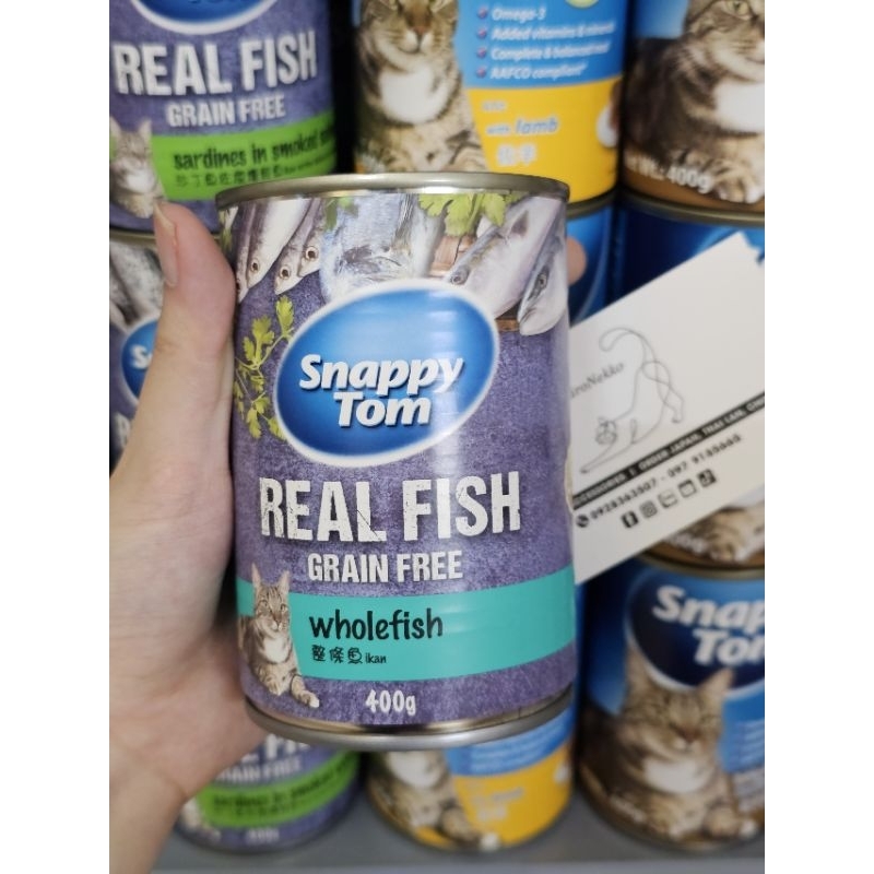 Pate SNAPPY TOM REAL FISH và SNAPPY TOM LOAF GARVY dành cho mèo - Lon ...
