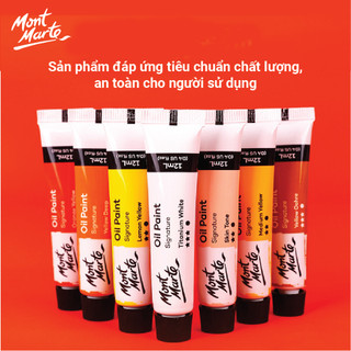 [Hỏa tốc HCM] Bộ Màu Sơn Dầu Mont Marte Cao Cấp 12/24 Màu x Tuýp 12ml