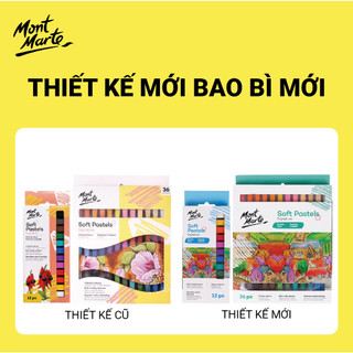 [Hỏa tốc HCM] Bộ phấn tiên Mont Marte - Soft Pastels Mont Marte 12/24/36 màu