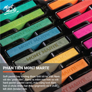 [Hỏa tốc HCM] Bộ phấn tiên Mont Marte - Soft Pastels Mont Marte 12/24/36 màu