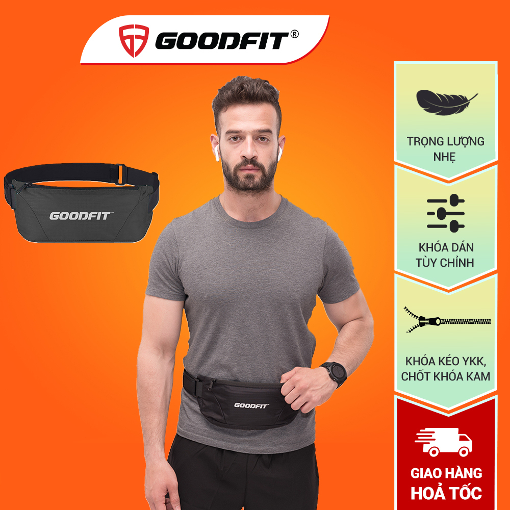 Túi chạy bộ chống nước, túi đeo chạy bộ đựng điện thoại GoodFit nhiều ngăn, thoáng khí GF103RB