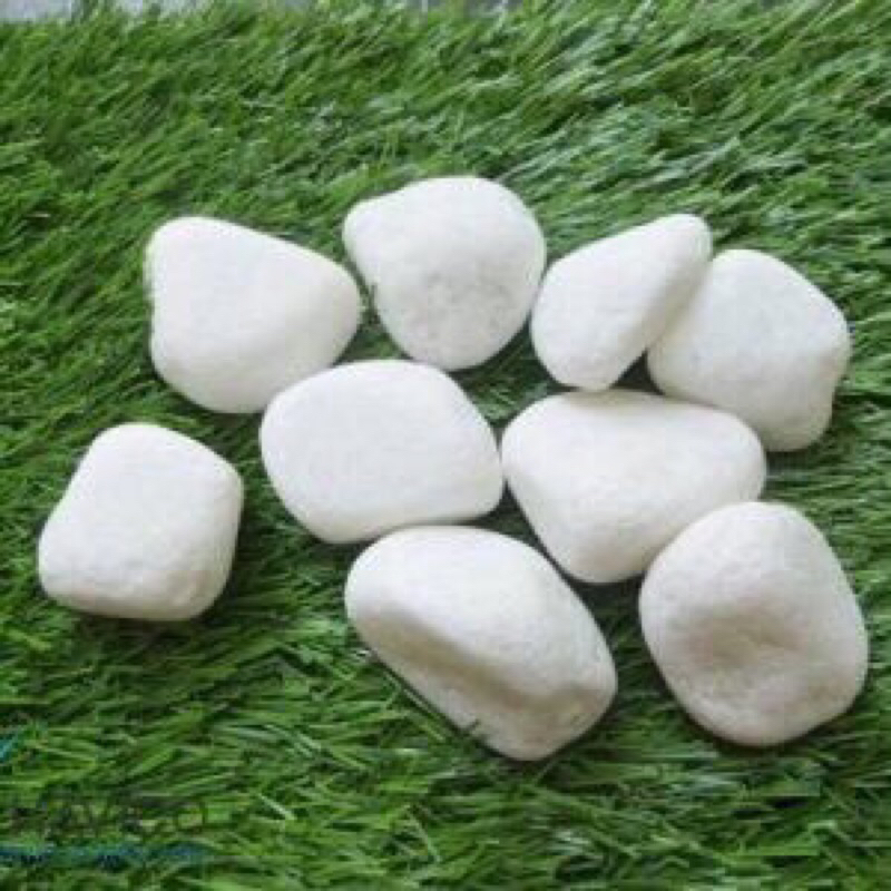 1kg sỏi đại,đá trắng bỏ gốc cây , trang trí cây bon sai, bể cá , sân vườn nhiều size để chọn