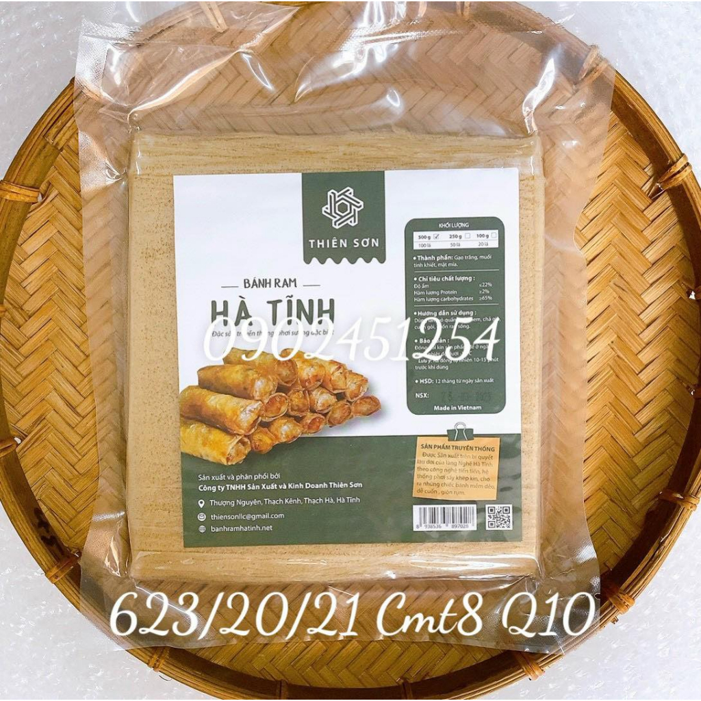Bánh ram Hà Tĩnh (Vỏ ram) Bánh cuốn nem - Đặc Biệt - 250g/500g hút chân ...
