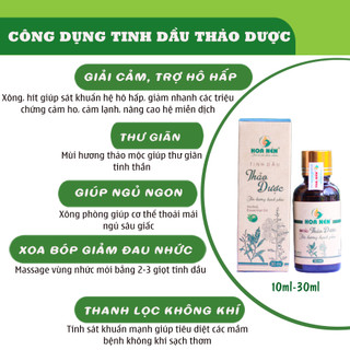 Tinh dầu Xông Thảo Dược 30ml,10ml- Hoa Nén  - Xông gi.ải c.ảm, tốt cho sức khỏe, thanh lọc không khí