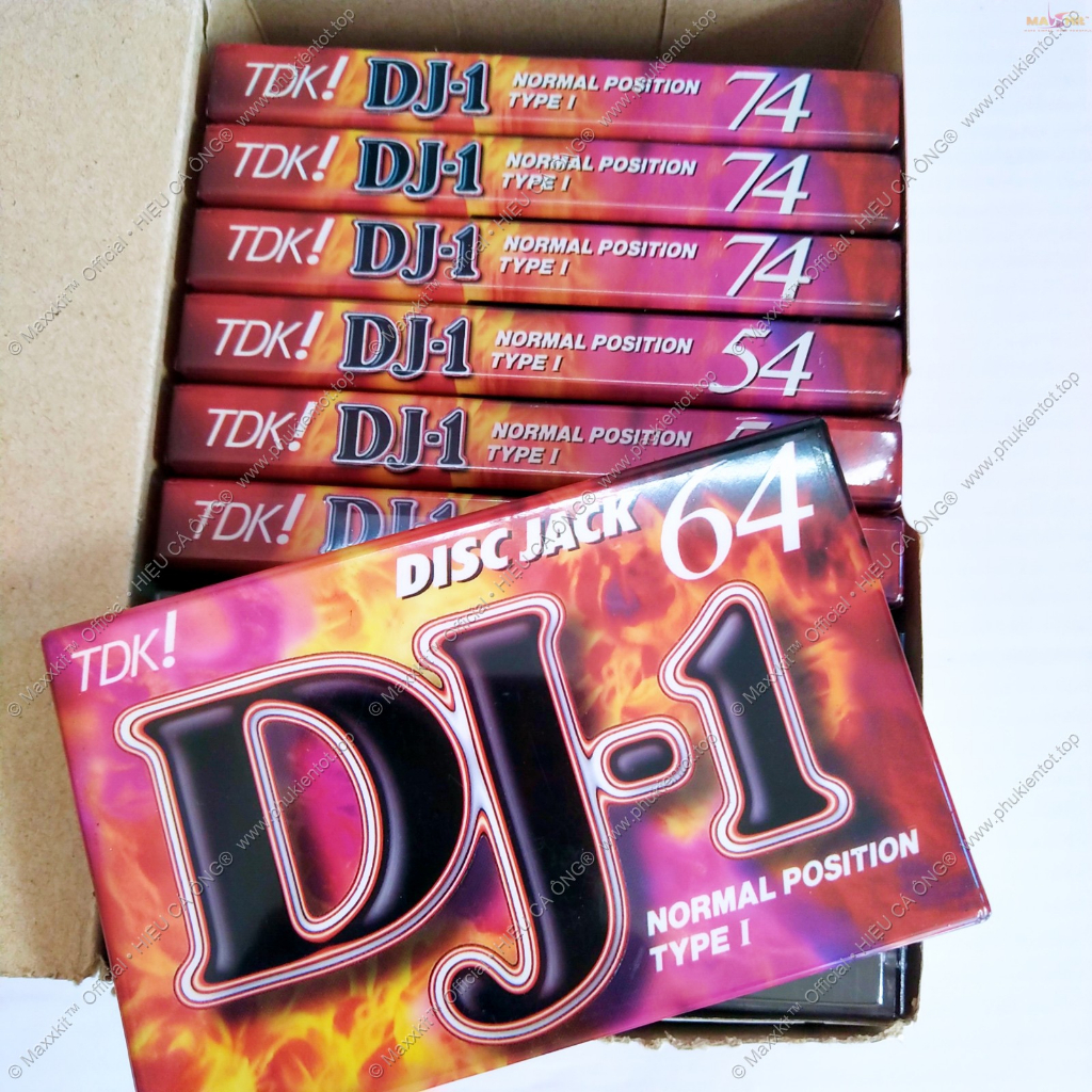 Set 07 băng cassette trắng TDK DJ1 - Nhiều thời lượng - Nguyên seal JAPAN