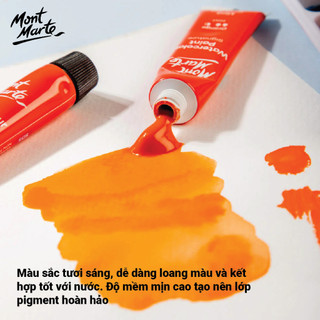[Hỏa tốc HCM] Bộ Màu Nước Dạng Tuýp Cao Cấp Mont Marte Signature 12/18/24 Màu x 12ml