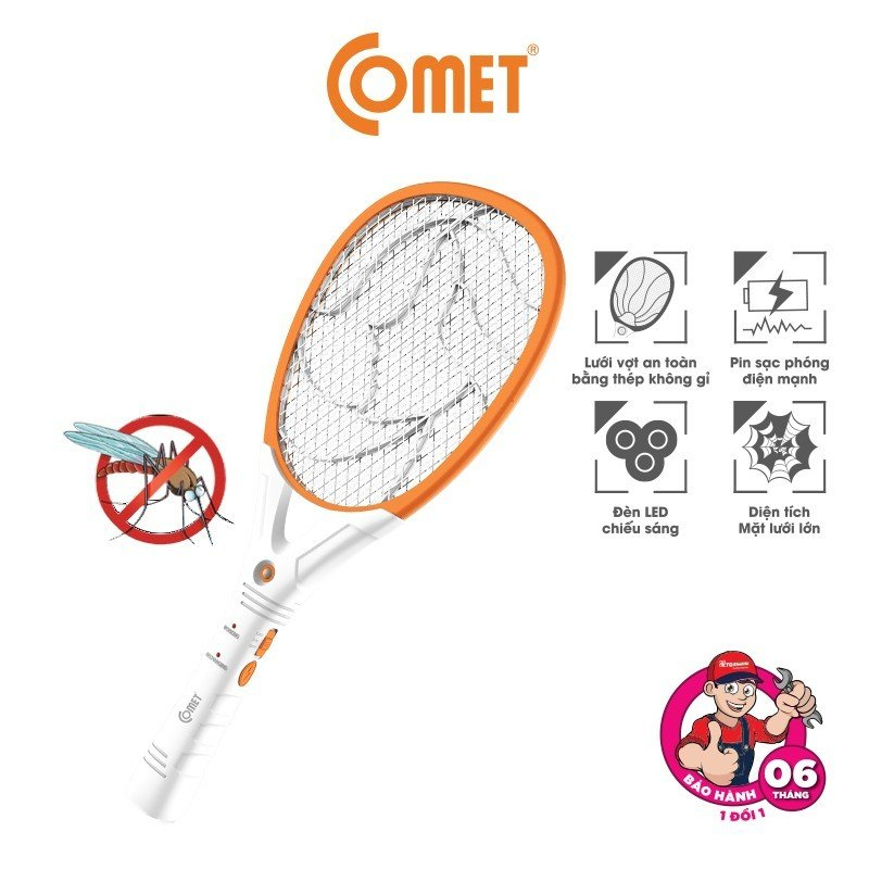 Ảnh Vợt Muỗi COMET CP045 2 Lớp Lưới Bắt Muỗi Hiệu Quả,Tiện Lợi Khi Sử Dụng 3