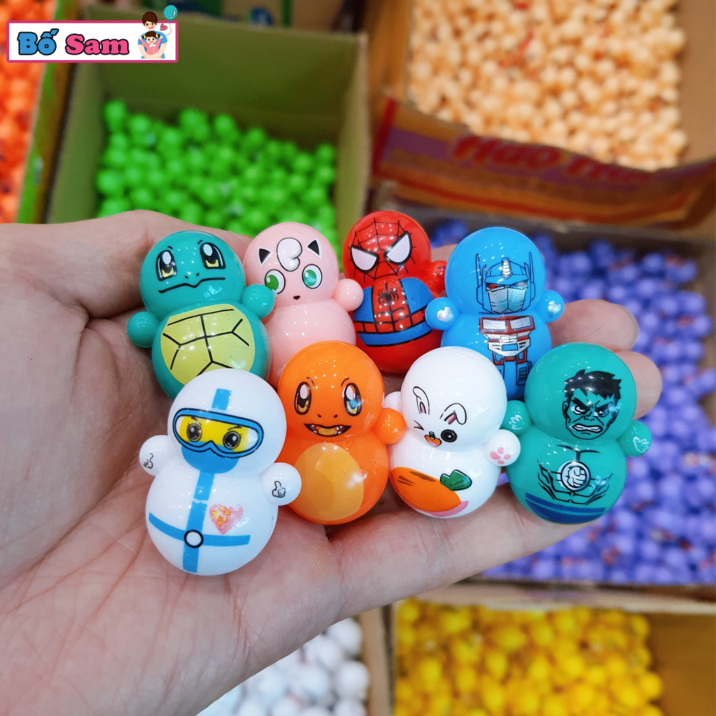 SET 30-50-100 Lật đật mini mẫu mới, đồ chơi lật đật mini cho bé giải trí vui nhộn nhiều hình dễ thương Shop Bố Sam