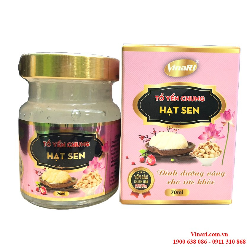 yến hạt sen chưng sẵn 70ml