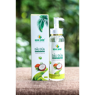 Dầu Dừa nguyên chất ép lạnh - Hoa Nén - Dưỡng da, môi, massage - Dạng nhấn 300ml