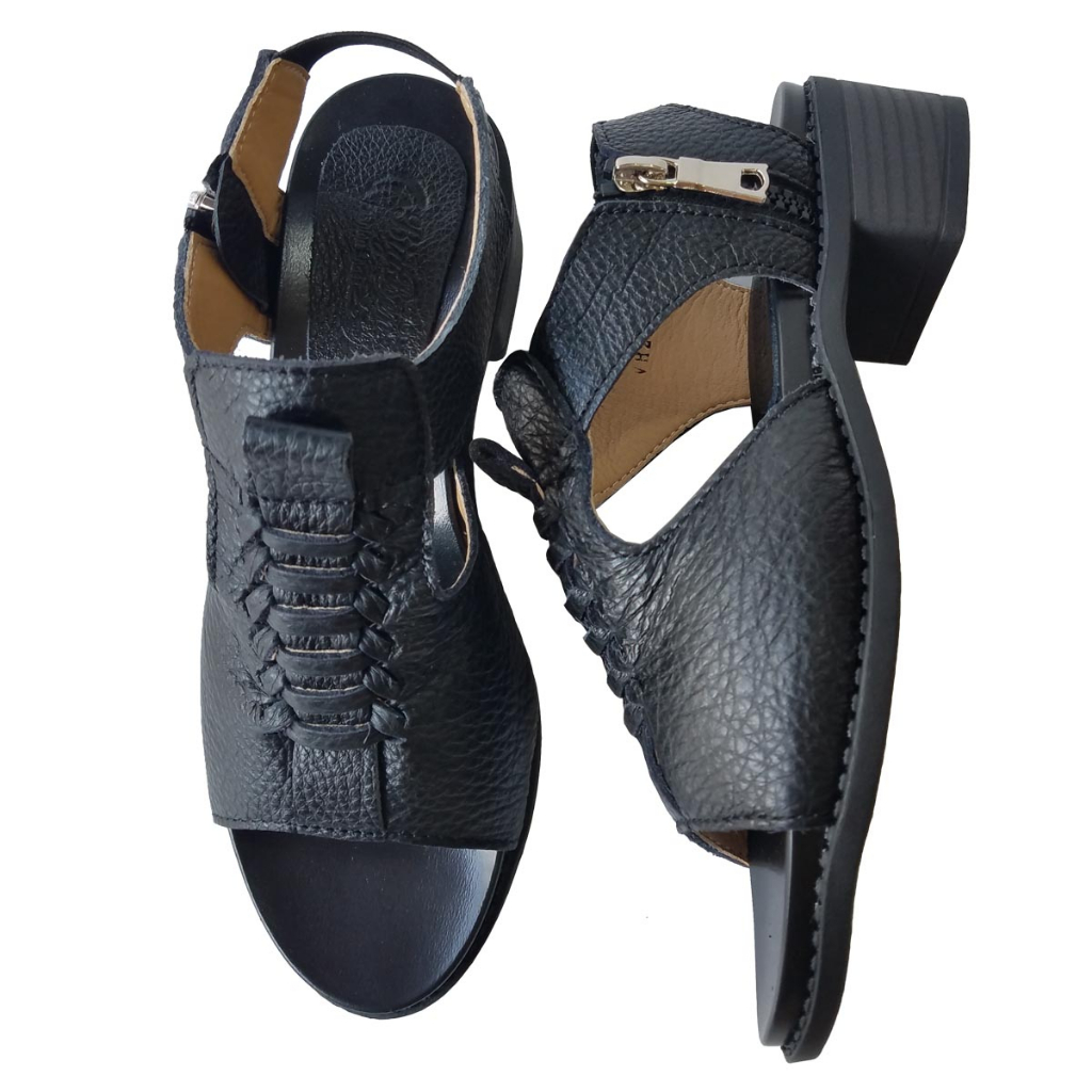 Giày Sandal Cao Gót Nữ BIGGBEN Da Bò Thật Cao 4 Phân HKD679