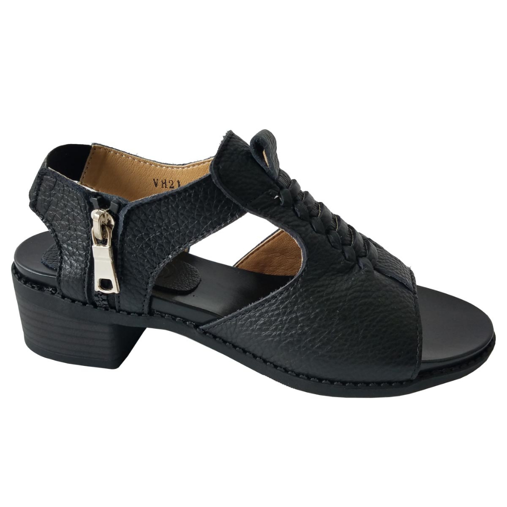Giày Sandal Cao Gót Nữ BIGGBEN Da Bò Thật Cao 4 Phân HKD679