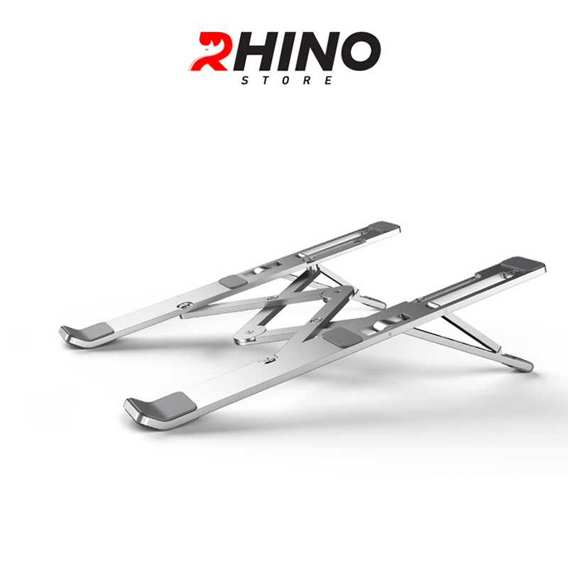 Ảnh Giá đỡ Laptop, macbook, ipad tản nhiệt Rhino KL102, kệ đỡ máy tính nhôm cao cấp, gấp gọn 1