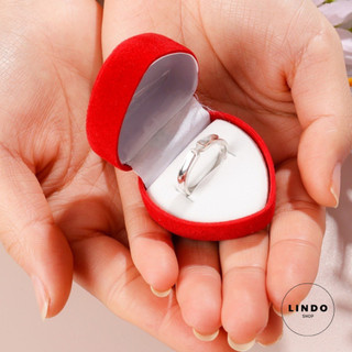 [Qùa tặng xinh xắn] Nhẫn Nơ, Nhẫn Gấu, Hộp Đựng Nhẫn Trái Tim Đơn giản, Sang Trọng LINDO