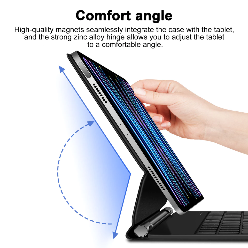 【bảo hành tại địa phương】Bàn phím GOOJODOQ Bluetooth cho Hộp đựng bàn phím ma thuật cho iPad Air 4 Pro 11 12.9 2021