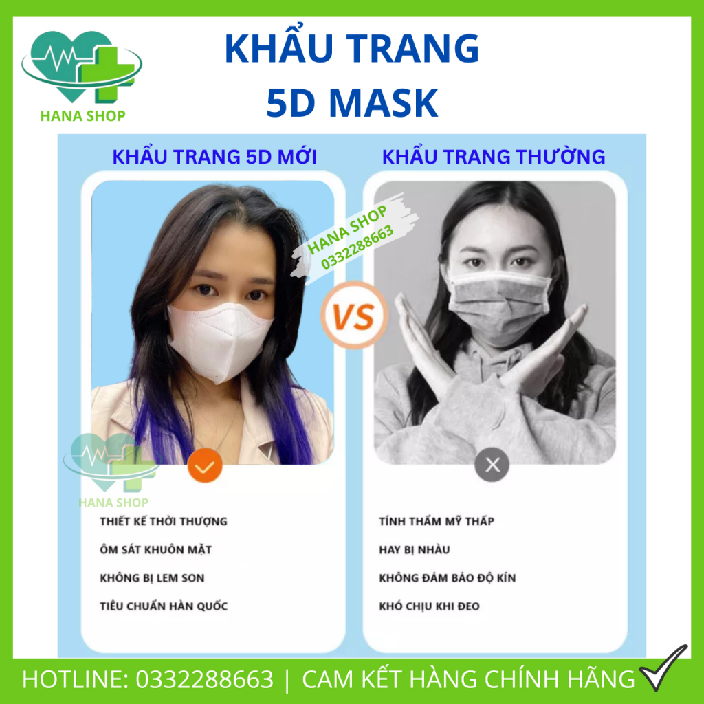 set 100 cai khau trang 5d mask seiko hang cao cap vai khong det 3 lop loc bui