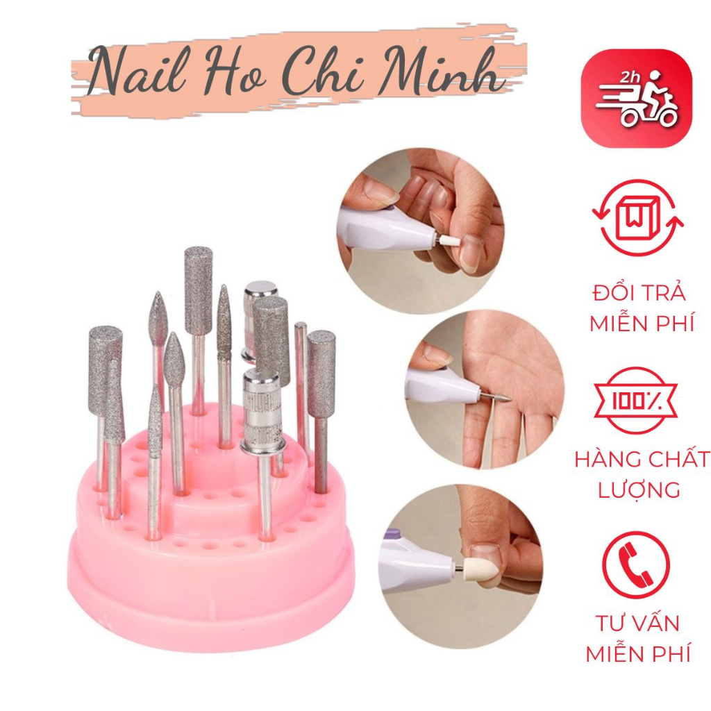 [HCM] Đế cắm đầu mài nail chuyên dụng (màu ngẩu nhiên)