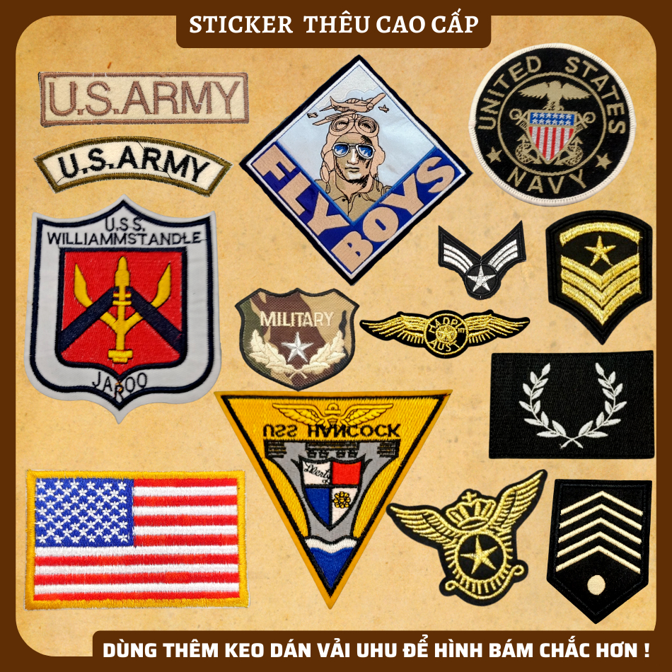 Sticker ủi áo đủ kích cỡ dùg làm miếng dán quần áo rách, miếng vá quần ...