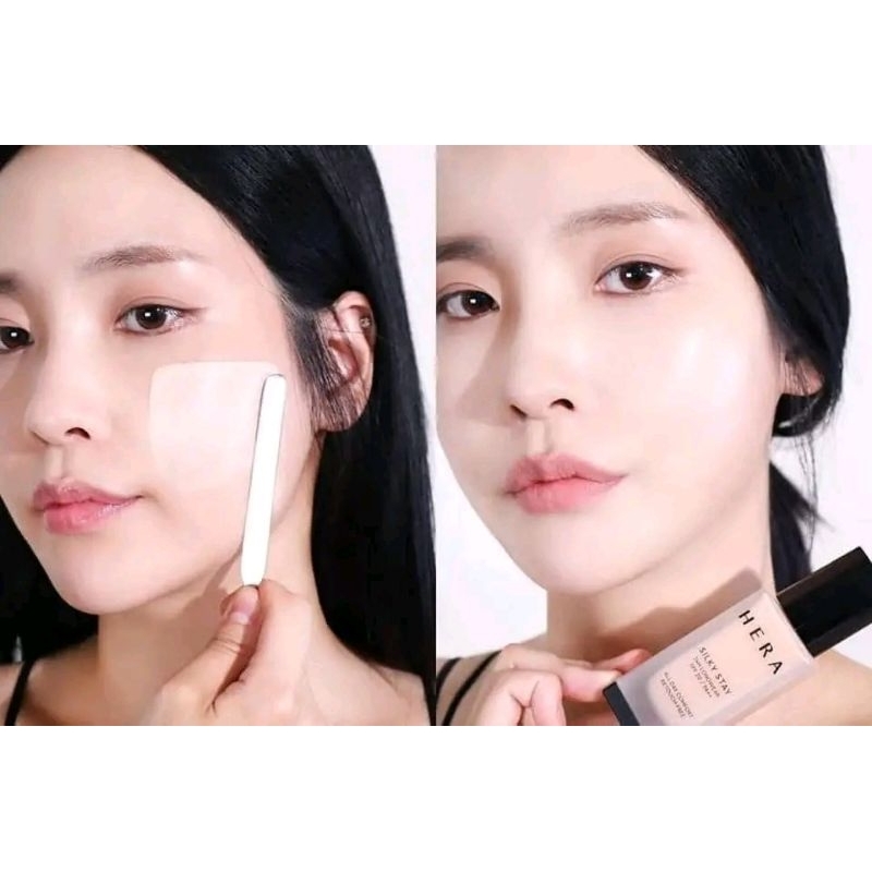 kem nền HERA che khuyết điểm siêu phẩm cho lớp make up hoàn hảo black foundation 5ml