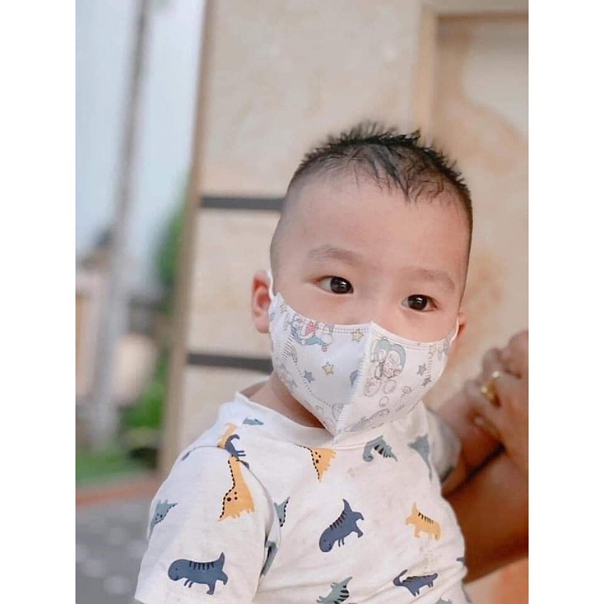 Hộp 100 chiếc khẩu trang 5D trẻ em cao cấp chống bụi mịn