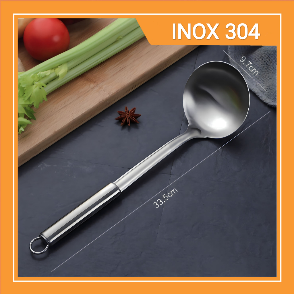 Muỗng Múc Canh Inox 304 Cao Cấp Dài 34cm Shopee Việt Nam 