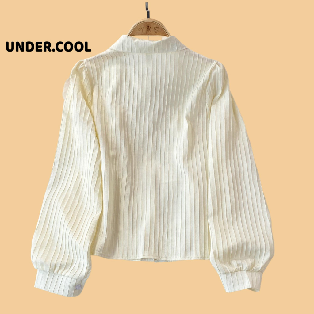 Áo Sơ Mi Đũi UNDERCOOL 2 Tầng chất lanh Dáng Vintage chất mềm cổ đức mềm, chất thoáng mát mùa hè ASM20
