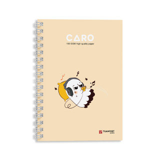 Sổ tay caro lò xo B5 TUANVIET BOOKS chất lượng cao 180 trang chủ đề GHOST, phù hợp ghi chép, nhật ký