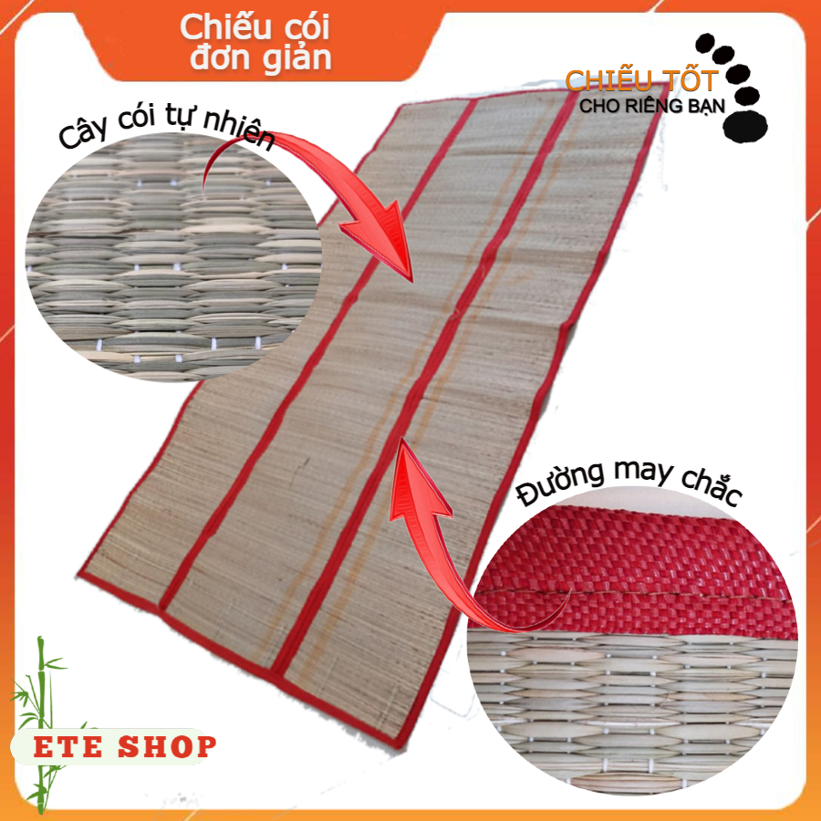 Chiếu trúc 8 tấc, chiếu tre 80cm, loại chiếu điều hòa đơn cho giường ...