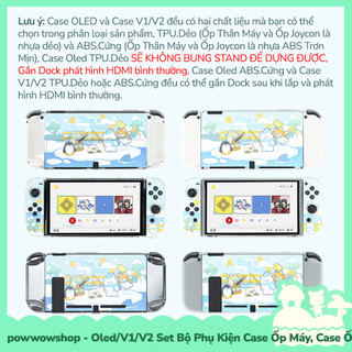 [Sẵn VN - Hỏa Tốc] Oled/V1/V2 Set Phụ Kiện Case Ốp, Box Trùm, Hộp Băng Dành Cho Nintendo Switch Animals Venture
