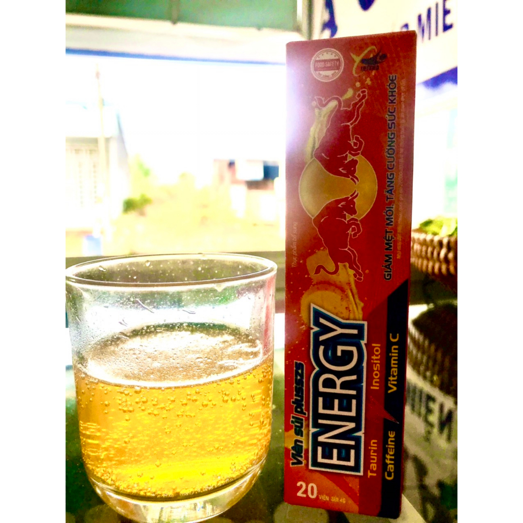 (Tuýp 20 viên Sủi Tăng Lực) Viên Sủi ENERGY, Sủi Khoẻ - C Sủi Tăng Cường Sức Khoẻ, Giúp Tỉnh Táo