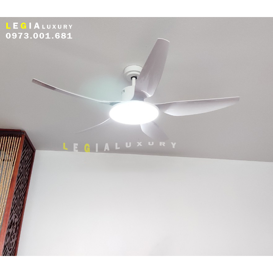 Ảnh Quạt Trần Đèn Gió Mạnh LÊ GIA LGFAN668T - Chiều Cao 38cm - Sải Cánh 142cm - Bảo Hành 5 Năm 4