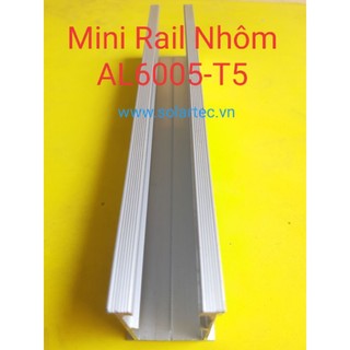 Thanh rail nhôm mini dài 20cm lắp pin năng lượng mặt trời | Thanh mini rail | Thanh mini ray | Thanh ray nhôm mini