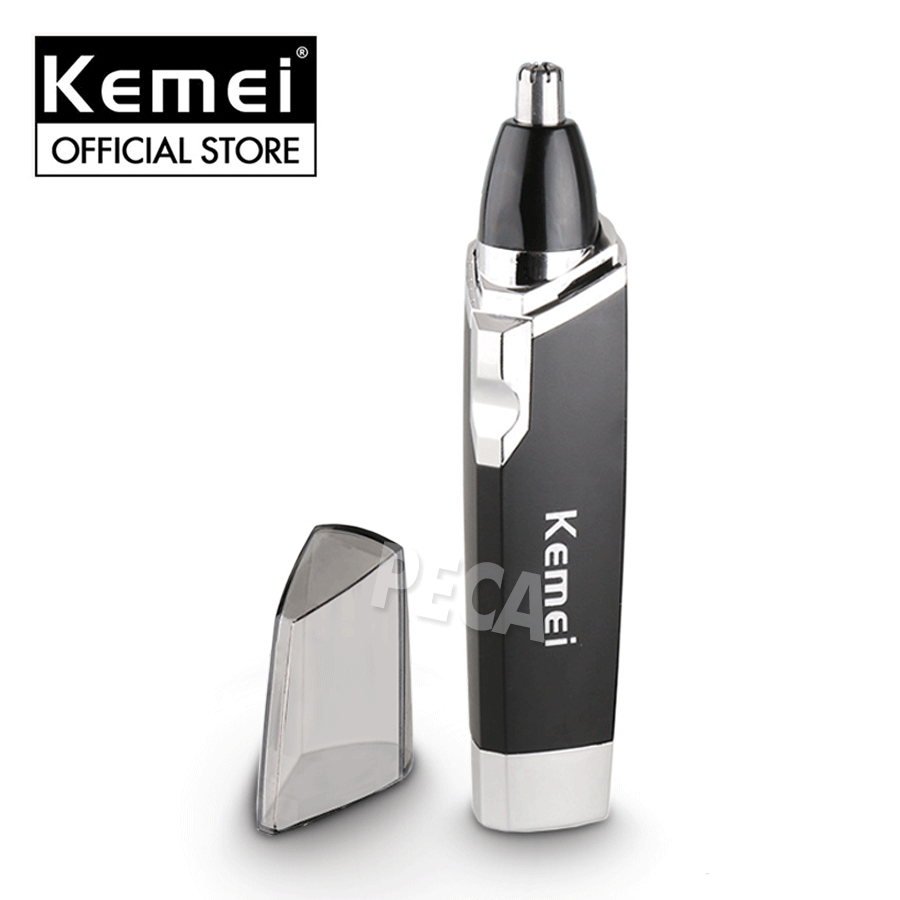 Ảnh Máy tỉa lông mũi dùng pin cao cấp Kemei KM-6512 tỉa sát không đau nhỏ gọn tiện lợi + tặng kèm 1 pin AA 2