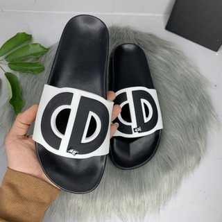 dép nam quai ngang chống trượt DSQ bản mới nhất 2023logo lá đỏ nhiều màu - dép nam cao cấp đế cao 3cm